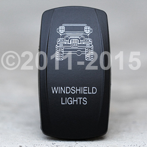 Jeep Tj Windshield Lights-Dual Led Lighted Rocker Switch