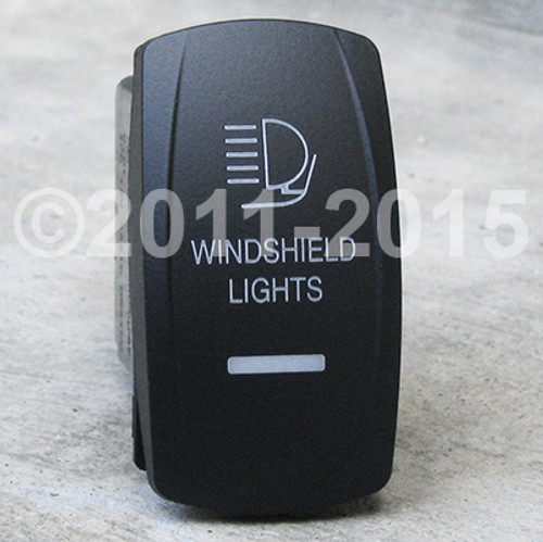 Windshield Light-Dual Led Lighted Rocker-Switch Windshield Light-Dual Led Lighted Rocker-Switch