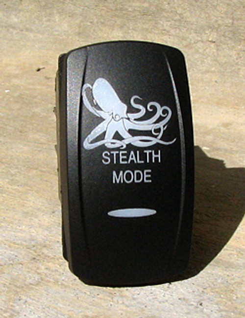 Stealth Mode-Dual Led Lighted Rocker Switch - VVPZCSM-1OC