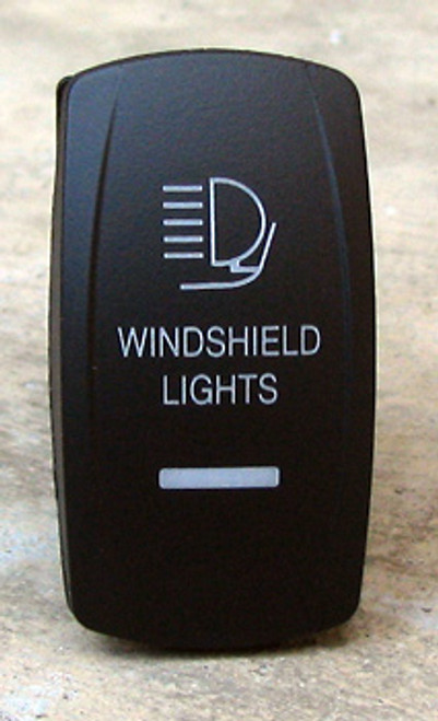 Windshield Lights-Dual Led Lighted Rocker-Switch Windshield Lights-Dual Led Lighted Rocker-Switch
