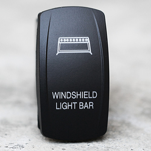 Windshield Light Bar-Dual Led Lighted Rocker Switch - VVPZCWR-5LB
