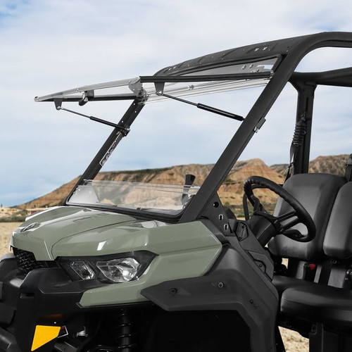 Kemimoto Can-am Defender Hd5 / 8 / 10 1/5" Thick Polycarbonate 3-in-1 Flip Windshield