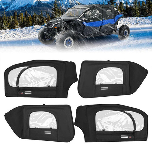 Kemimoto Can-am Maverick X3 / X3 Max Soft Cab Enclosures W/ Metal Frame