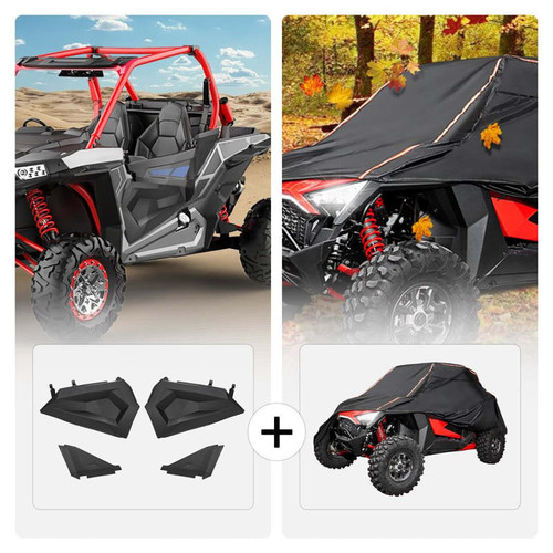 Kemimoto Polaris Rzr Lower Half Door Insert Panels & Cover