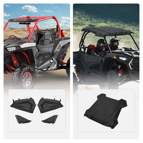 Kemimoto Polaris Rzr Lower Half Door Insert Panels & Sport Roof Top