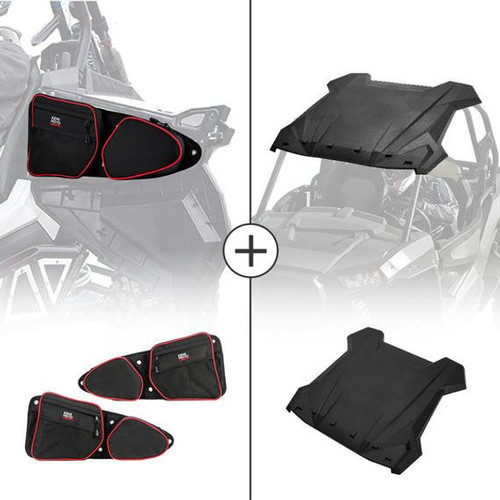 Kemimoto Polaris Rzr Xp 1000 Front Side Door Bags & Sport Roof Top