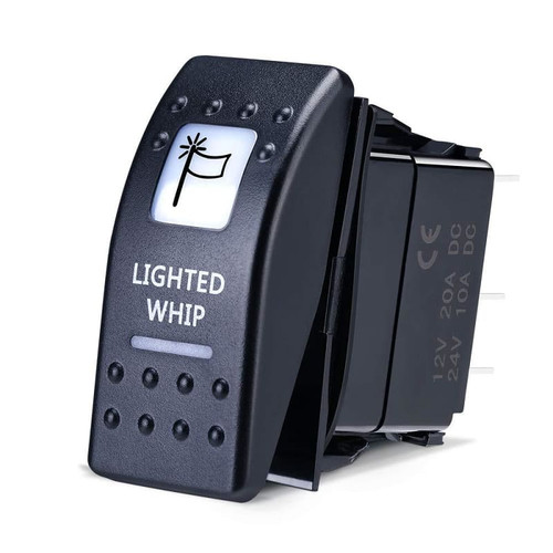 Kemimoto Utv Lighted Whip Illuminated Rocker Switch