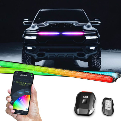 Xk Glow Xkmax Rgb Led Grill Light Bar W/ Drl & App Control