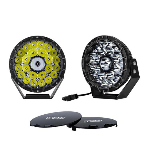 Xk Glow Offroad 9"round Led Light Kit (combo Beam)