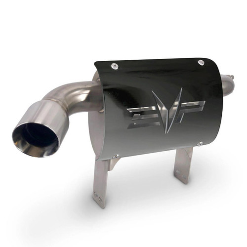 Evo Powersports Can-am Maverick X3 Magnum Side Exit Exhaust With Heat Shield (delete Rear Valence)