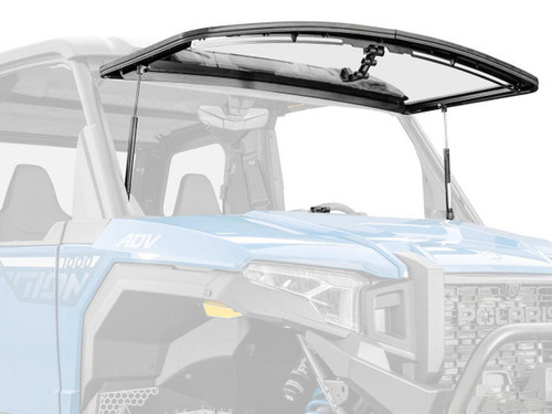 Superatv Polaris Xpedition Scratch-resistant Flip Windshield