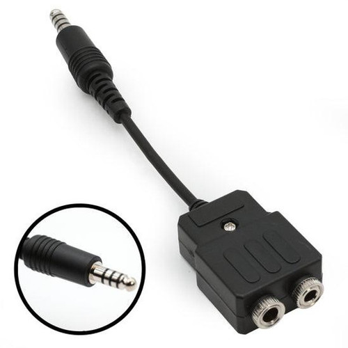Rugged Radios General Aviation To Helicopter Pilot Headset Adapter
