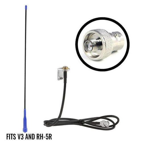 Rugged Radios Handheld Radios External Headset Antenna Kit With Bnc Connector