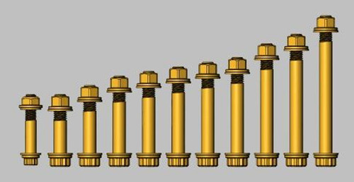 Geiser Performance Polaris Rzr Pro R Full Suspension 12 Point Bolt Kit