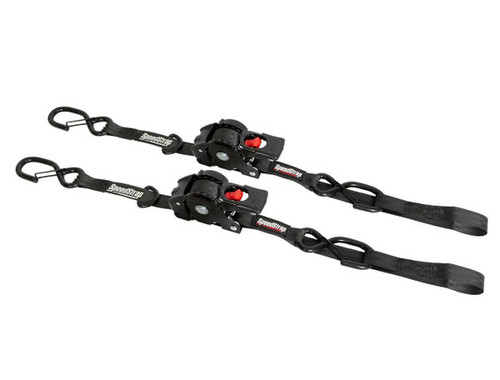 Speedstrap 1" X 10 Ft. Retractable Tie Downs W/ Built-in Soft-tie (2-pack)