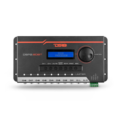 Ds18 Audio 2-channel In And 8-channel Out Digital Sound Processor With Bluetooth And Lcd Screen