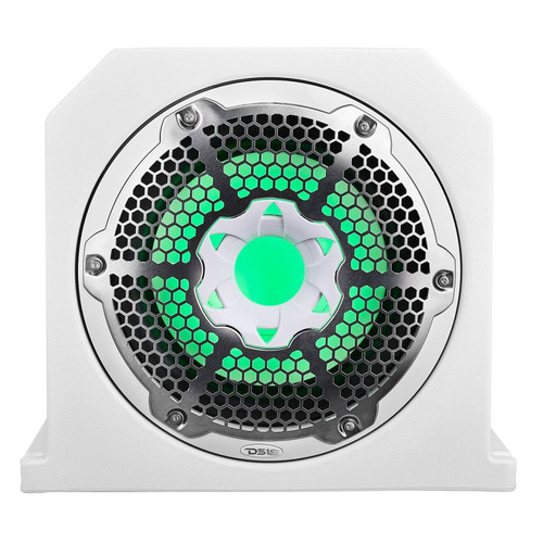 DS18 Audio Dual 10" Marine & Motorsports Subwoofer Enclosure W/ 10" Passive Radiator & LED RGB Lights 350W RMS 4-OHM