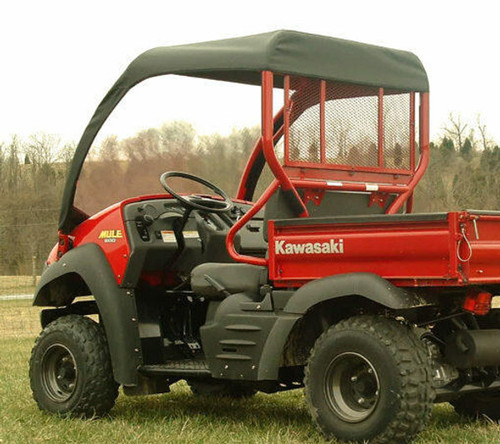 Falcon Ridge Kawasaki Mule 600 | 610 Soft Vinyl Windshield Top Combo