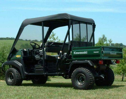Falcon Ridge Kawasaki Mule Trans 3000 | 3010 | 4000 | 4010 Soft Vinyl Windshield Top Combo
