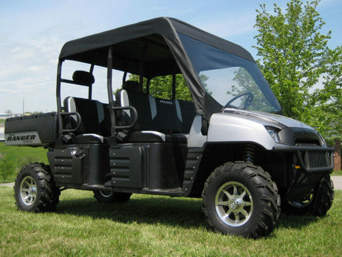 Falcon Ridge Polaris Ranger Crew Full Size Soft Vinyl Windshield Top Combo