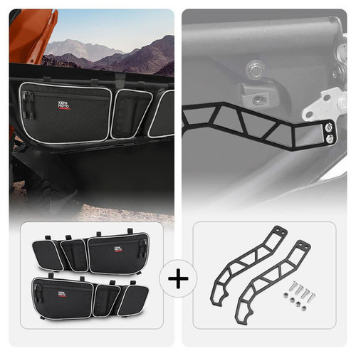 Kemimoto Can-am Maverick X3/max Front Door Bags And Door Handle