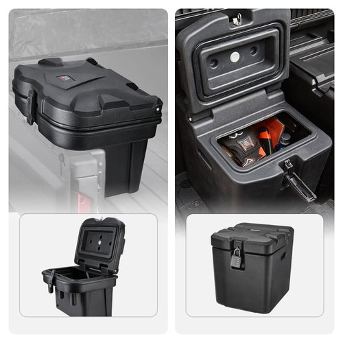 Kemimoto Polaris Ranger Cargo Storage Device Tool Box And Under Seat Storage Box