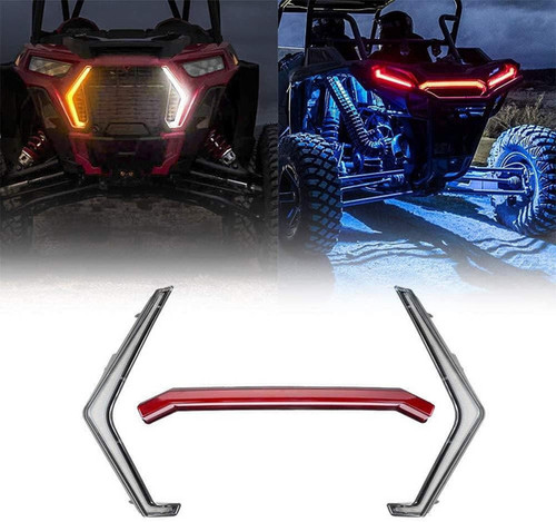 Kemimoto Polaris Rzr Xp 1000 / Xp Turbo Ip67 Front Led Street Legal Light Kit