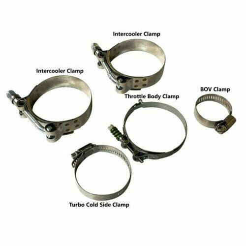 Rpm Powersports Can-am Maverick X3 Turbo R / Turbo Rr Stainless Charge Tube Clamp Set