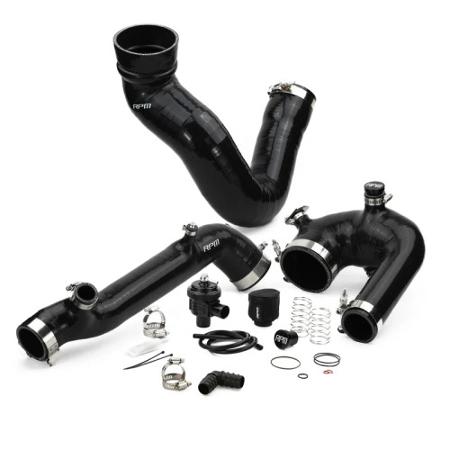 Rpm Powersports Polaris Rzr Xp Turbo / Turbo S Silicone Intake J-tube - Charge Tube W/ Bov And Intake Tube Kit