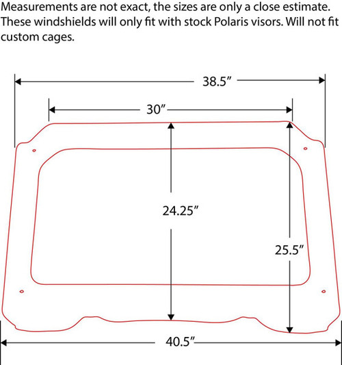 Utvzilla Polaris Rzr Vented Glass Windshield W/ Wiper