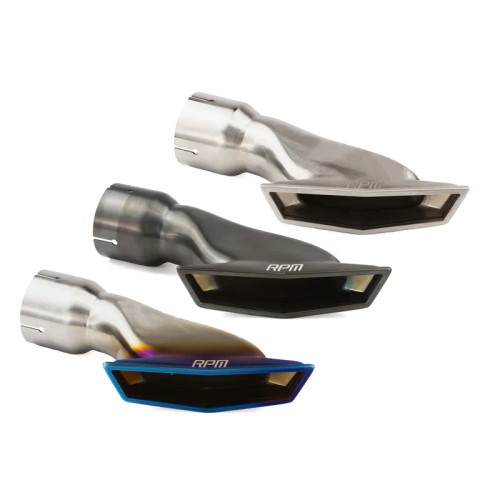 RPM Can-Am Maverick R Stainless Brushed Blued & Black E-Valve TIP