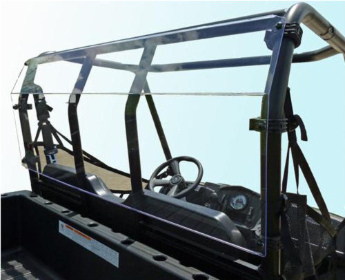 Spike Polaris Ranger Midsize Round Tubing Rear Windshield - General Purpose