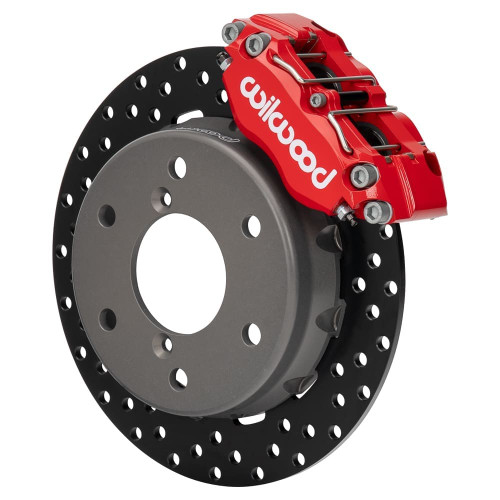 Wilwood '24 Can-Am Maverick R Front Drilled Steel Brake Kit - Red