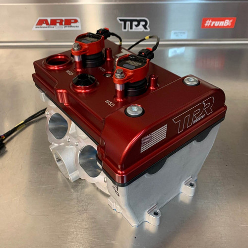 TPR Industry Polaris RZR Billet Valve Cover - Red