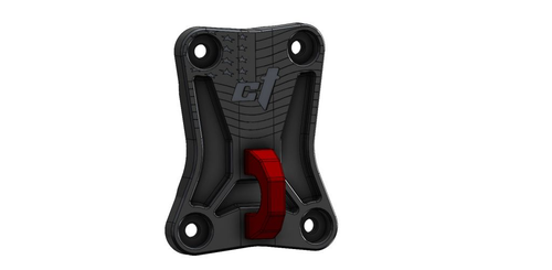 CT Race Worx Polaris RZR Pro R/Turbo R Billet Radius Rod Plate with Tow Ring