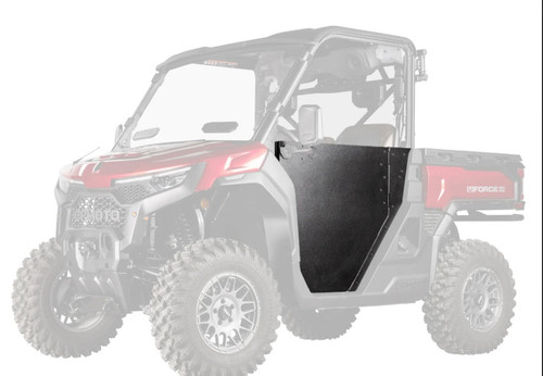 SuperATV HDPE half doors installed on CFMOTO UForce U10 Pro side by side