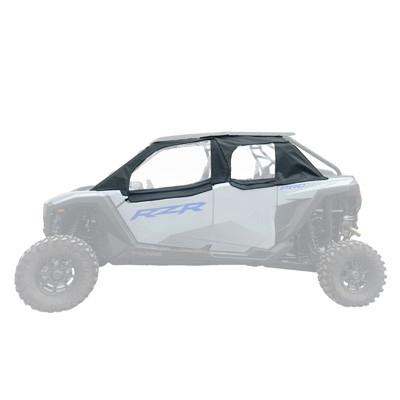 Falcon Ridge soft upper doors installed on Polaris RZR Pro XP 4 side view