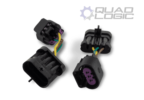 Polaris RZR 900 LED to LED Headlight Adapter Harness - Quad Logic