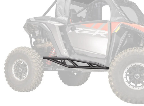 SuperATV Polaris RZR XP tree kickers heavy-duty steel side protection bars for 2024+ Polaris RZR XP UTVs