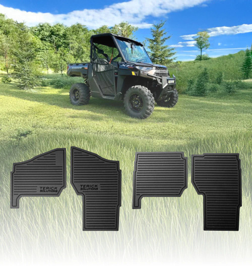 Terick-Solutions Polaris Ranger XP 1000 Rubber Floor Mats