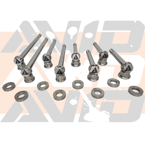 AVID Racing Polaris RZR Pro R Rear Differential Titanium Bolt Hardware Kit - 24 Piece