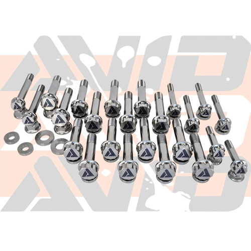 AVID Racing Can-Am Maverick R Stock Front Control Arm Titanium Hardware Kit - 34 Piece