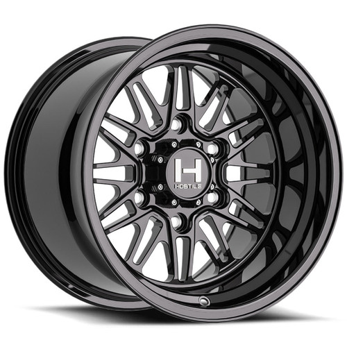 Hostile HF26 Gecko 6 Lug UTV Wheel - Gloss Black