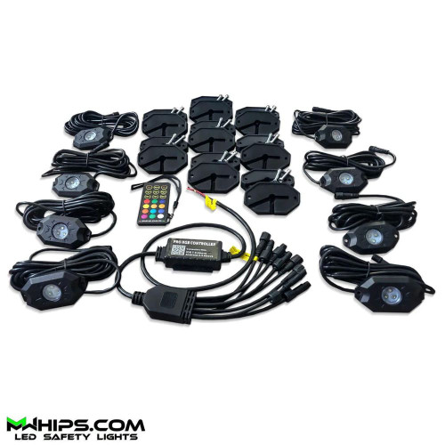 M Whips T2 RGB/RGBW Bluetooth Chasing Rock Light Kit