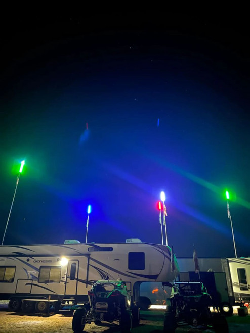 M Whips Complete Single Color Camp Locator Kit