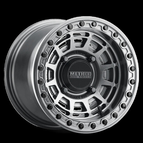 Method 415 UTV Beadlock Wheel - Gloss Graphite with Gloss Graphite Ring