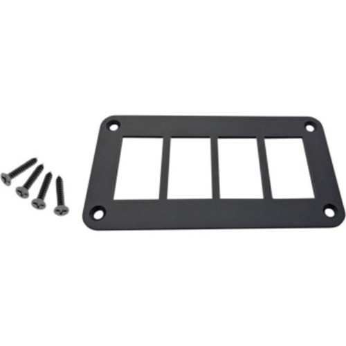 Moose - Universal 4 Switches Dash Plate - Black