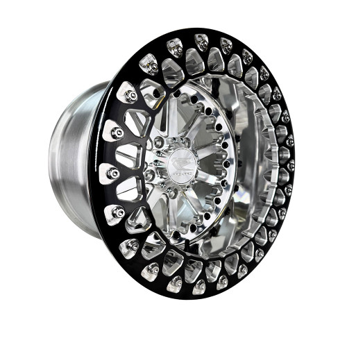 Packard Performance Element FF Forged Polished Beadlock Wheel (5 Lug) - Silver