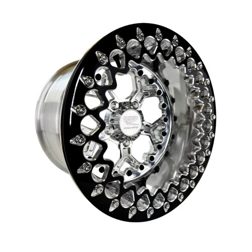Packard Performance Pro 5 FF Forged Polished Beadlock Wheel (5 Lug) - Silver