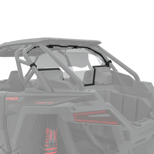 Polaris 4-Seat 25+ Pro XP/Pro S Lock & Ride Polycarbonate Clear Rear Panel